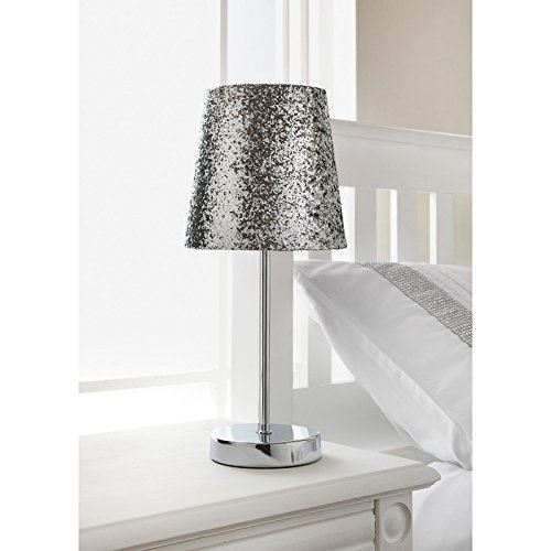 silver sparkly lamp